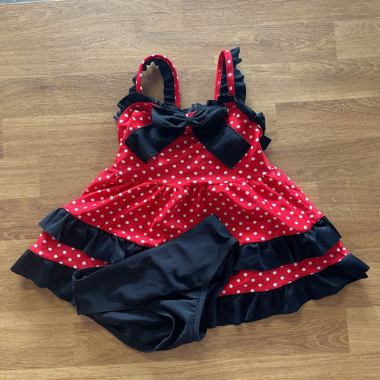 Polka Dot Two Pc Swimsuit - 3