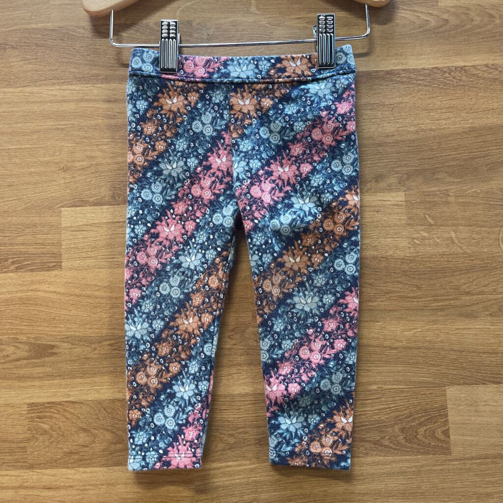 Janie & Jack Floral Leggings - 12/18m