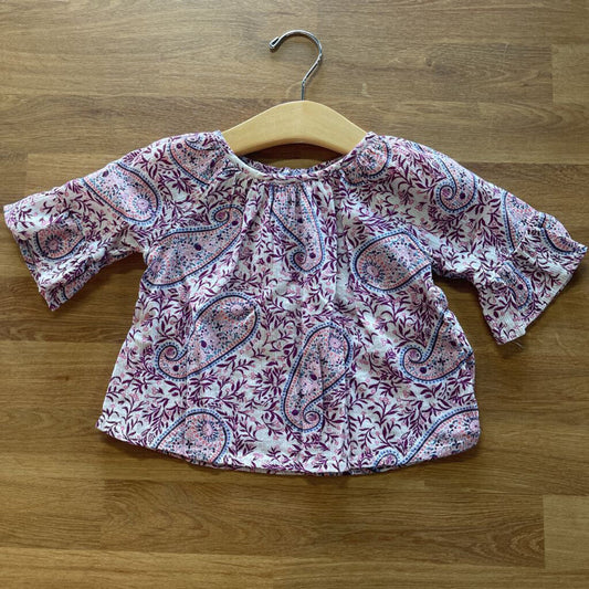 Old Navy Floral SS Top - 6/12m