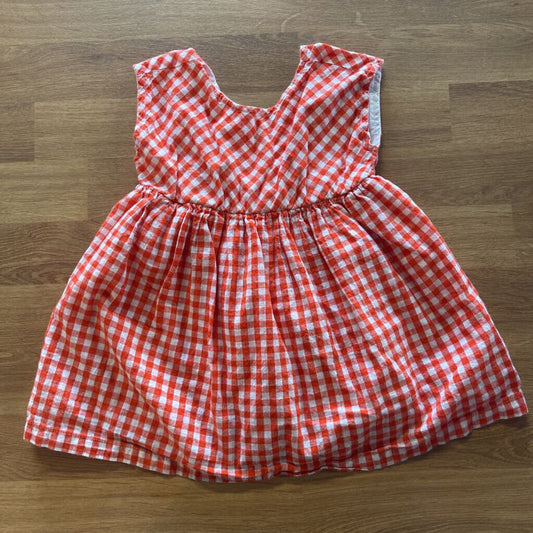 Old Navy Gingham SS Dress - 6/12m