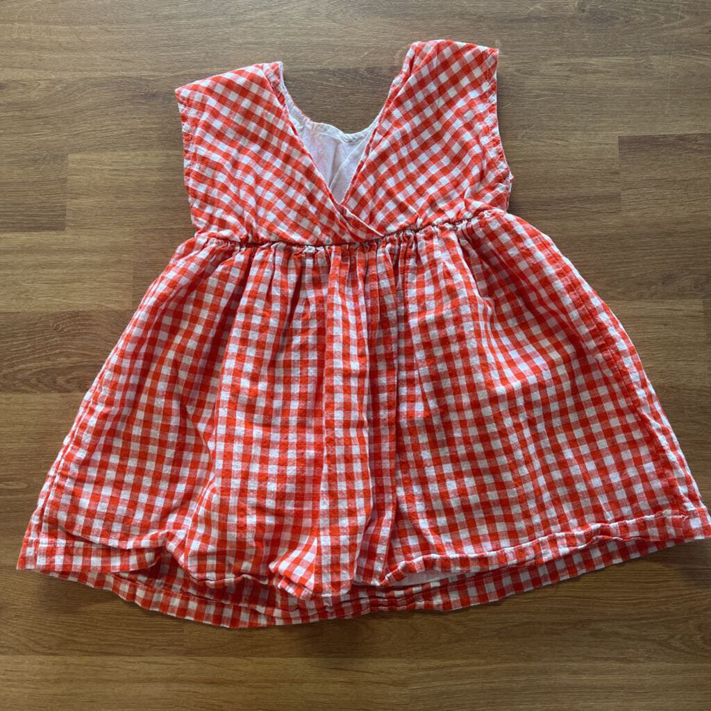 Old Navy Gingham SS Dress - 6/12m