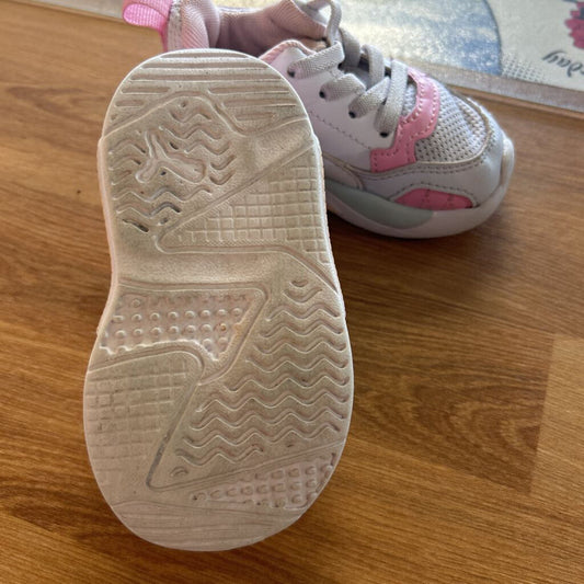 Puma White/Pink Sneakers - 5