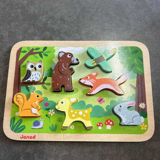 Janod Wood Puzzle - Forest Animals