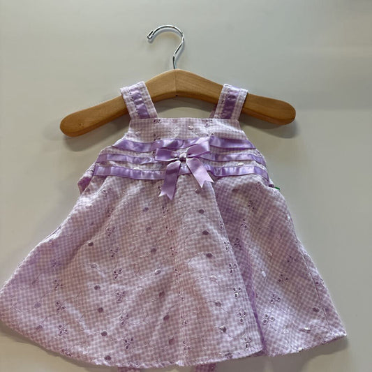 Bonnie Baby Ribbon Tank Dress -3/6M