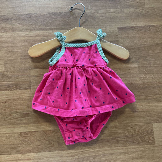 Carter's Watermelon Tank Dress Onesie - 3m