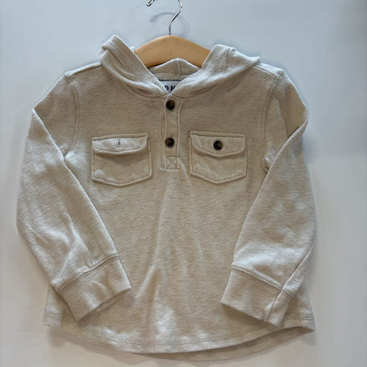 Old Navy Button Hoodie W/Pockets 3T