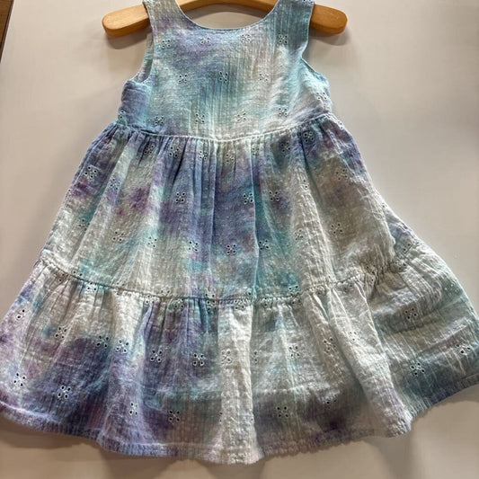 Cat & Jack Tie Dye Eyelet Dress - 4T