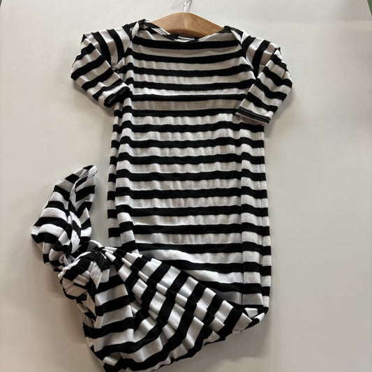 Aspen Lane Stripe Sleeping Gown (wear) - 3/6m