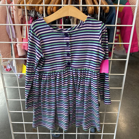 Hanna Andersson Stripe LS Dress - 5