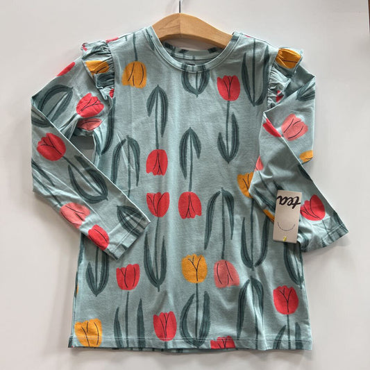 NWT Tea Tulip Ruffle LS Tee