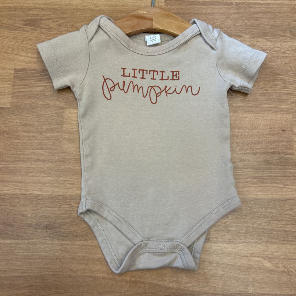 Colored Organics Little Pumpkin SS Onesie - 6/12m