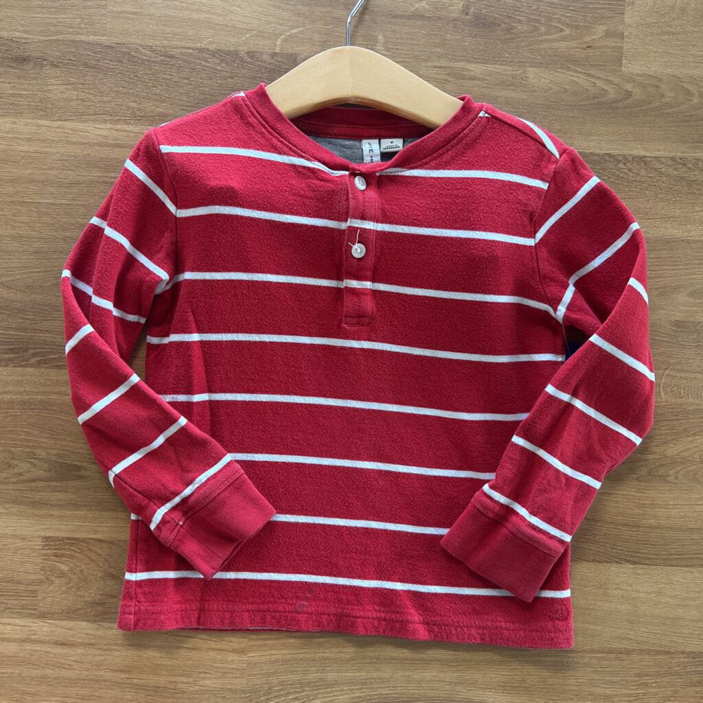 Janie & Jack Stripe LS Henley - 4