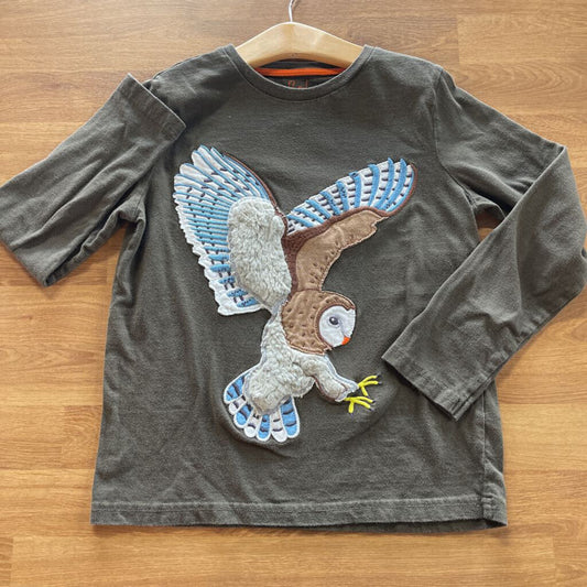 Mini Boden Owl LS Tee 8/9