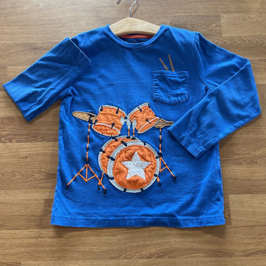 Mini Boden Drum LS Tee 6/7