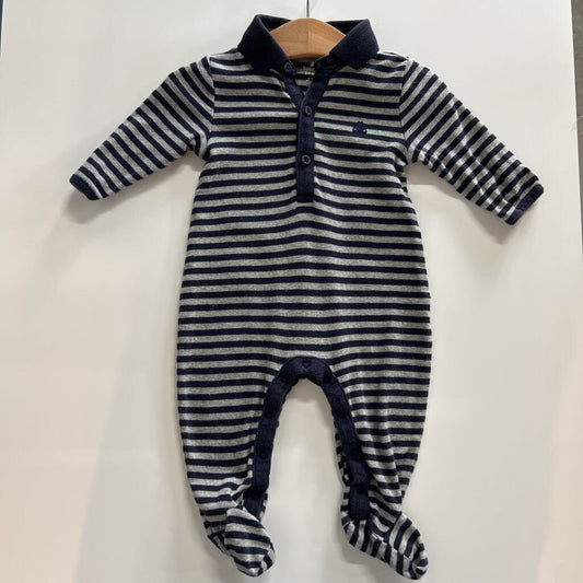 Baby Gap Stripe Polo Coverall - 3/6m