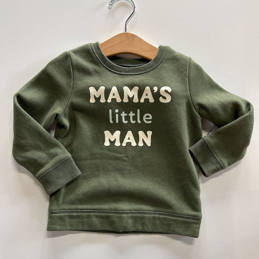Jumping Beans Mama's Little Man Crewneck - 24m