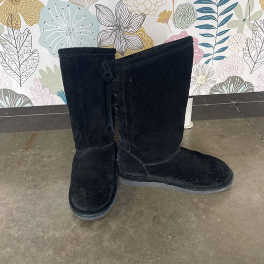 Bearpaw Black Suede Booties 2