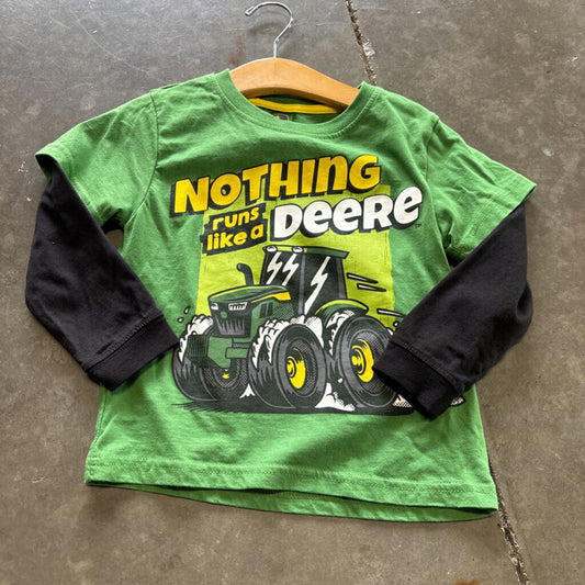John Deere Nothing Runs Layered LS Tee 3T