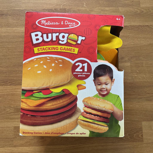 Melissa & Dough Burger Stacking Game