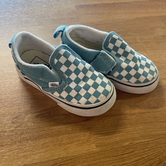 Vans Blue Check Sneaker - 6