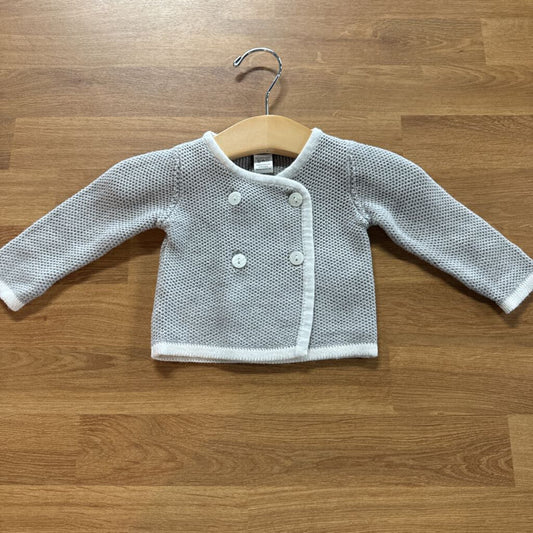 Tea Knit LS Button Sweater 0-3m