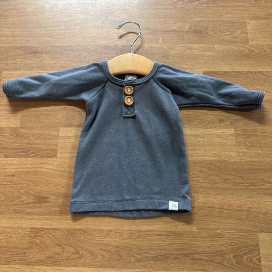 Lulu & Roo Button LS Tee 0-3m