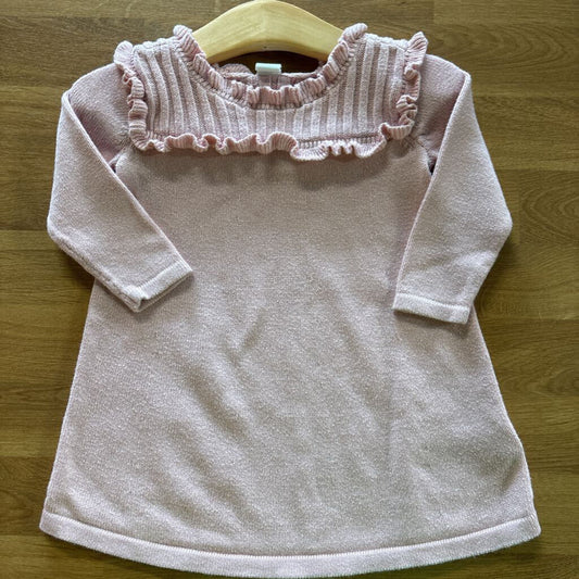 Baby Gap Ruffle LS Sweater Dress 12-18