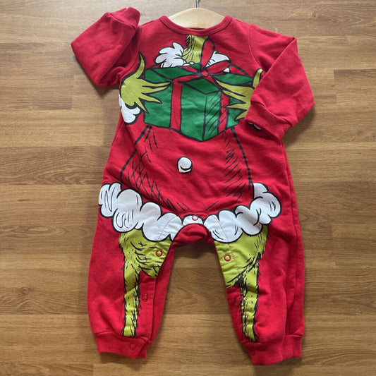 Grinch Coveralls 6-9m