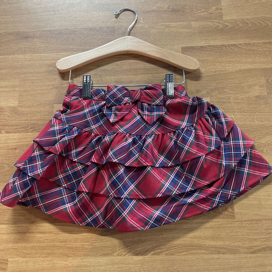 NWT Gymboree Plaid Ruffle Skirt 4T