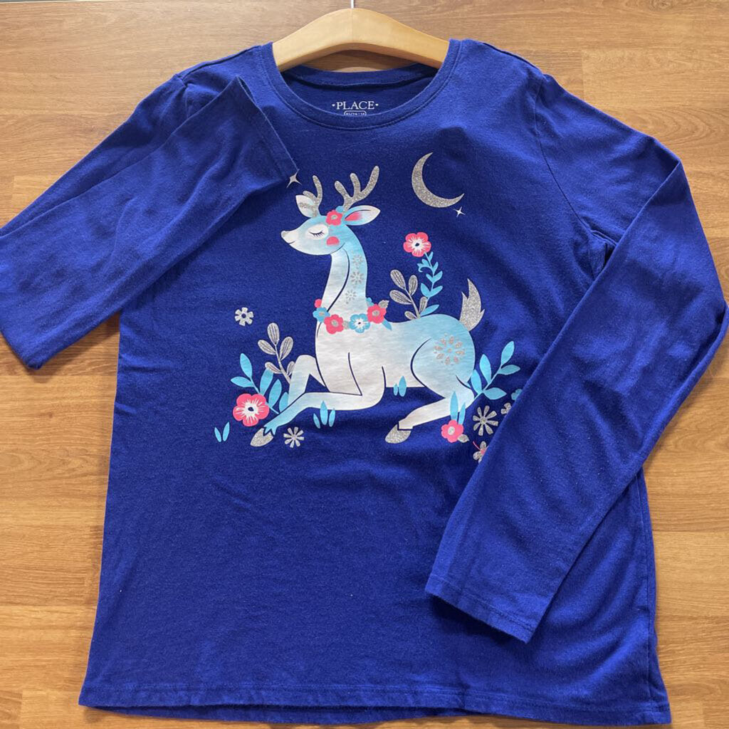 Children's Place Deer LS Tee - 14