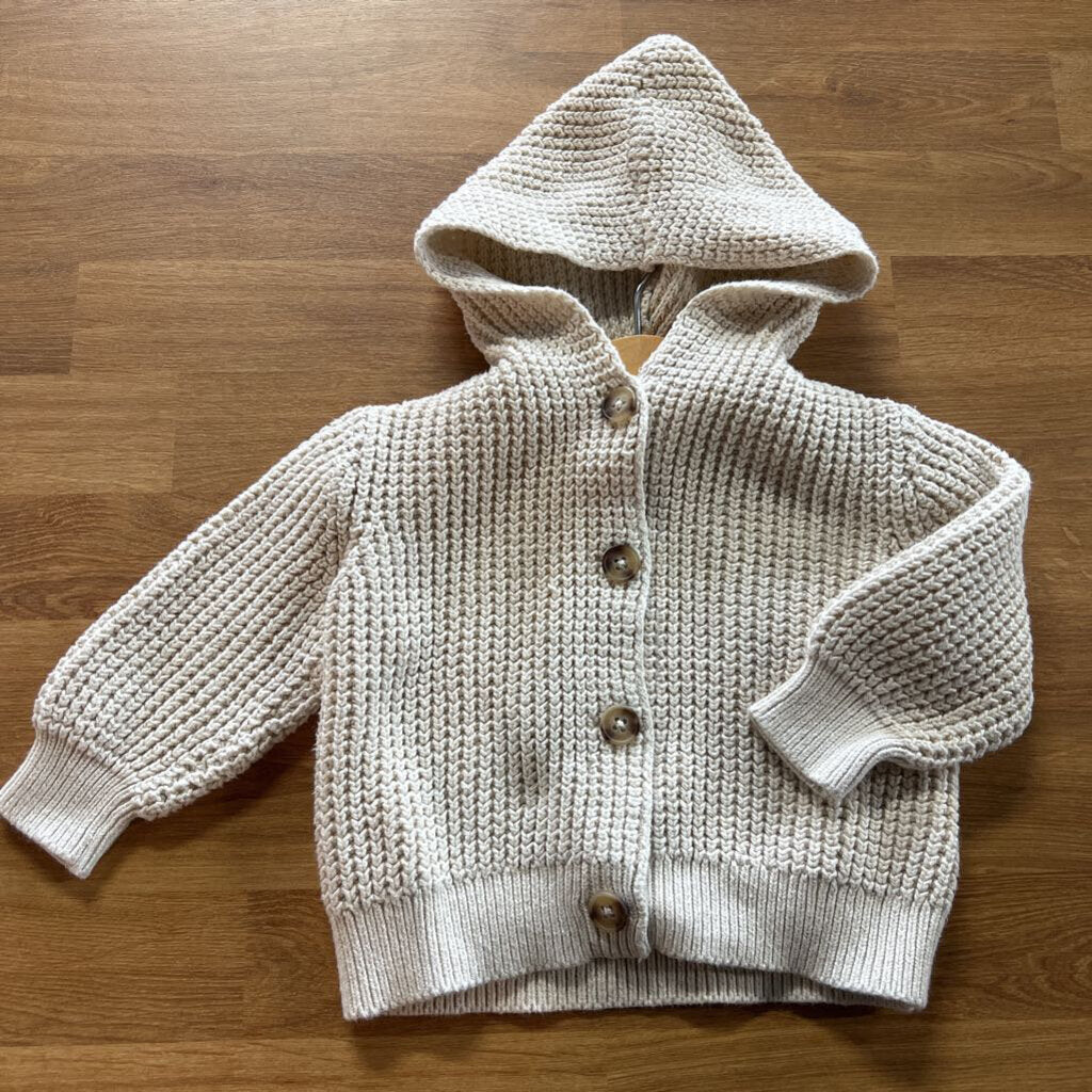 Old Navy Knit Hoodie Cardigan - 12/18m