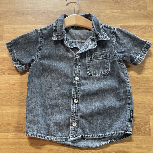 Little Bipsy SS Button Up - 2/3T