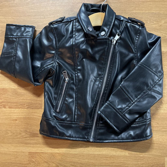 H&M Faux Leather Jacket - 4T