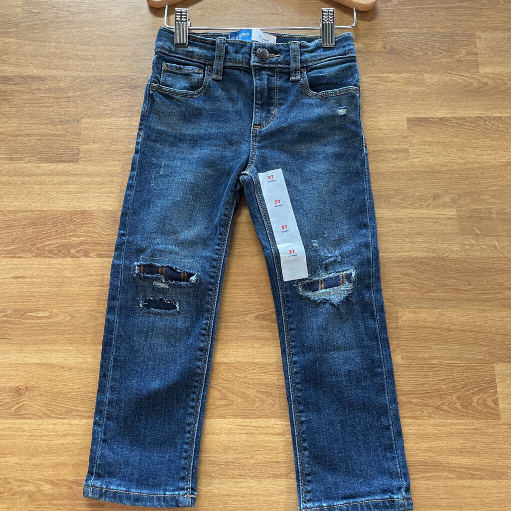 NWT Old Navy Karate Distressed Skinny Jeans - 3T