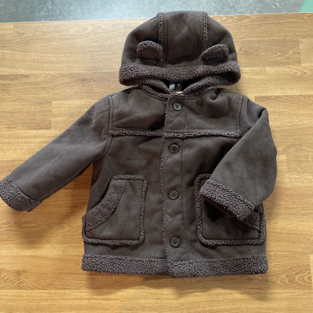 Gymboree Suede Sherpa Jacket - 18/24m