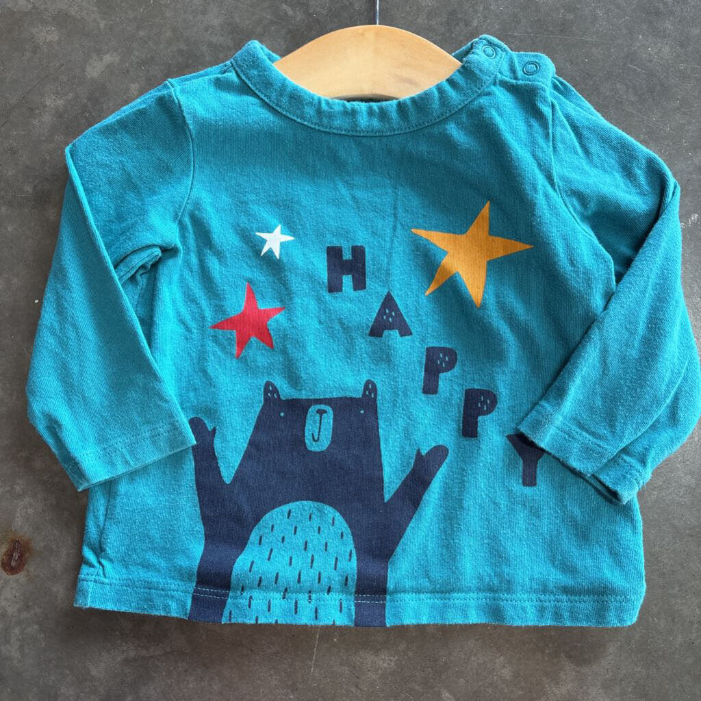 Baby Gap Happy LS Tee - 6/12m