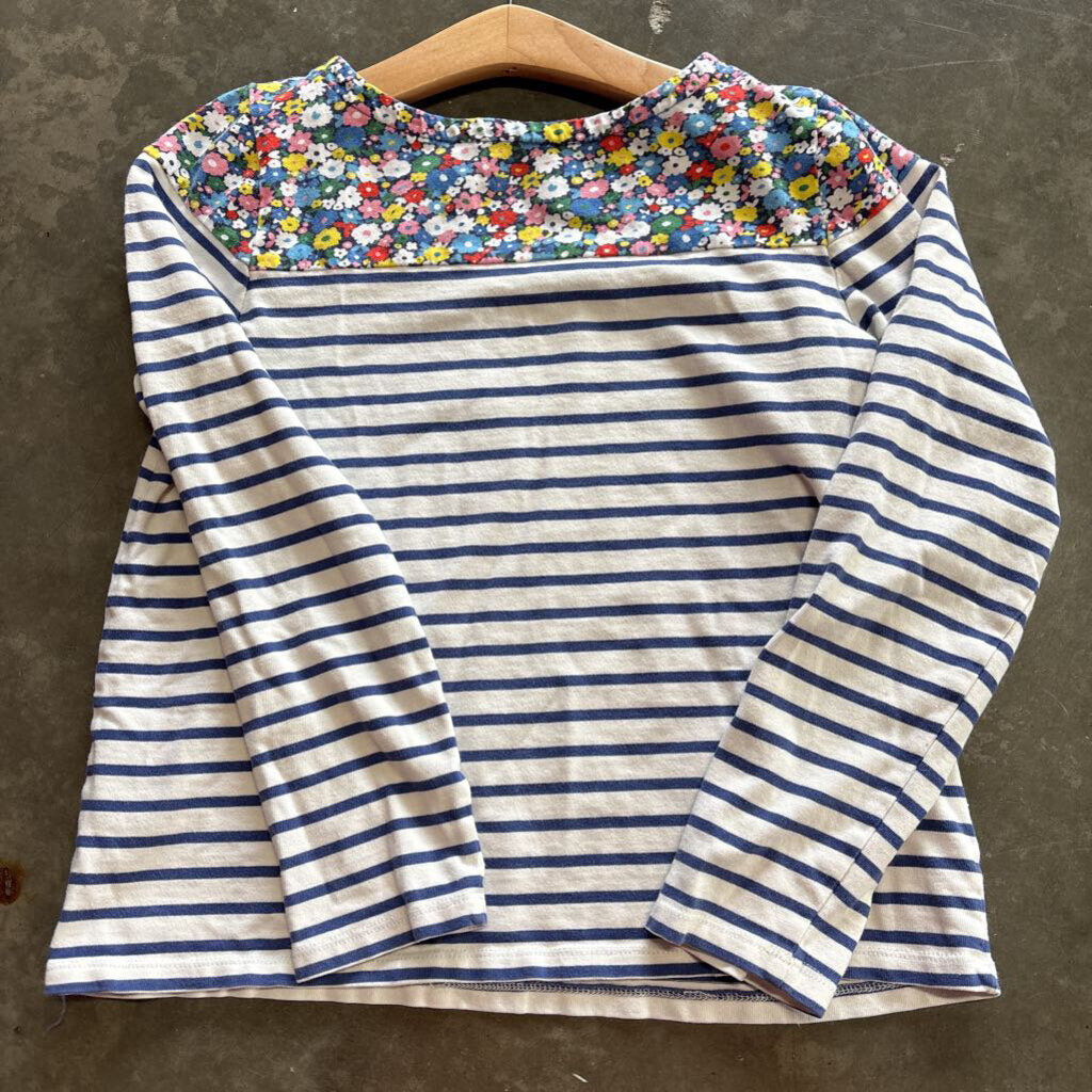 Mini Boden Stripe 3/4 Sleeve Tee - 11/12