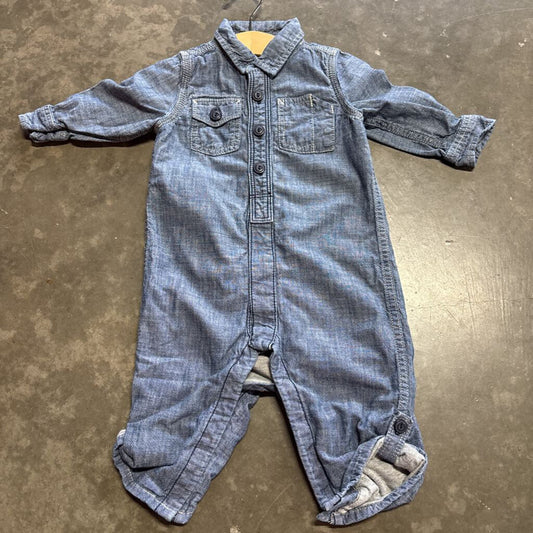 Baby Gap Chambray Coverall - 6/12m