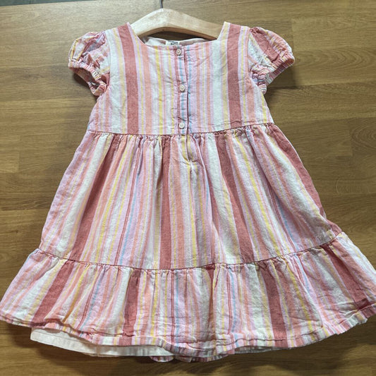 Osh Kosh Stripe SS Dress - 4T