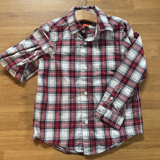 Children's Place Plaid LS Button Up - 5T