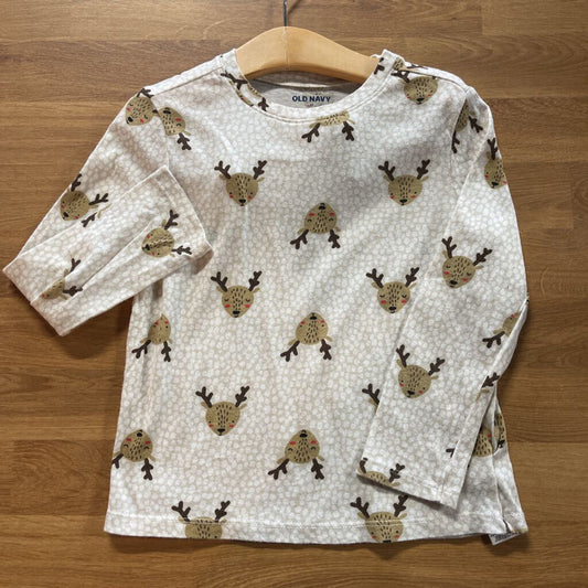 Old Navy Reindeer LS Tee - 5T