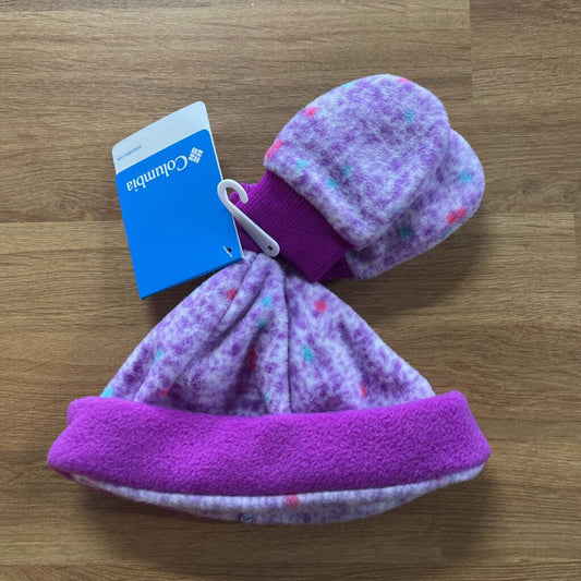 NEW Columbia Knit Hat & Mittens Set - Infant