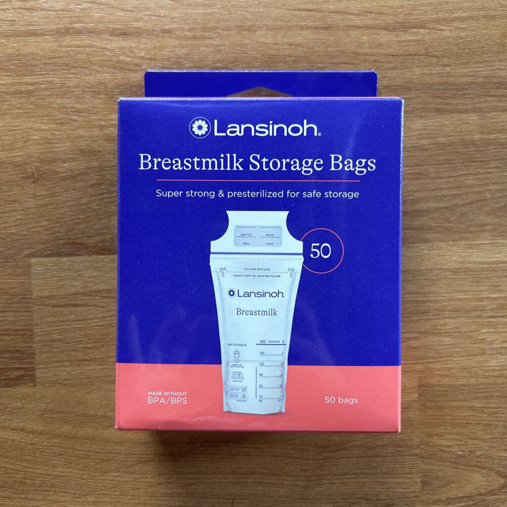 NEW Lansinoh Storage Bags 50pk