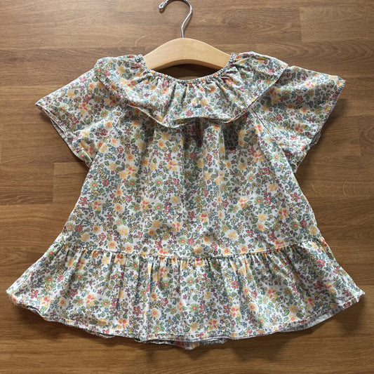 Zara Floral SS Top - 3/4