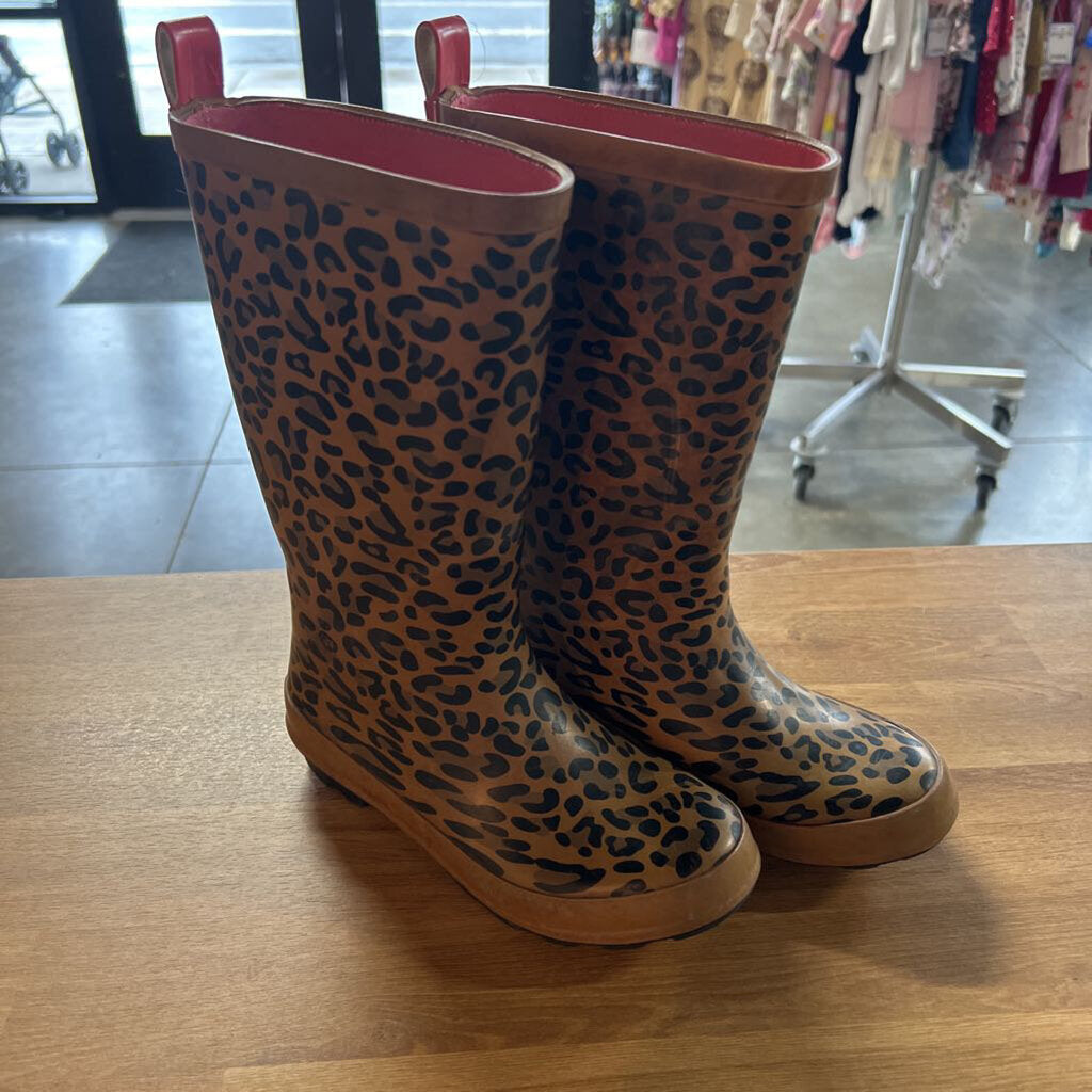 Cat & Jack Leopard Rain Boots - 13