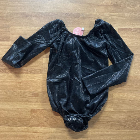 NWT Bailey's Blossoms Shiny LS Bodysuit 4T