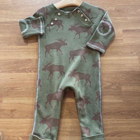 Mudpie Moose Thermal Coverall 9-12M