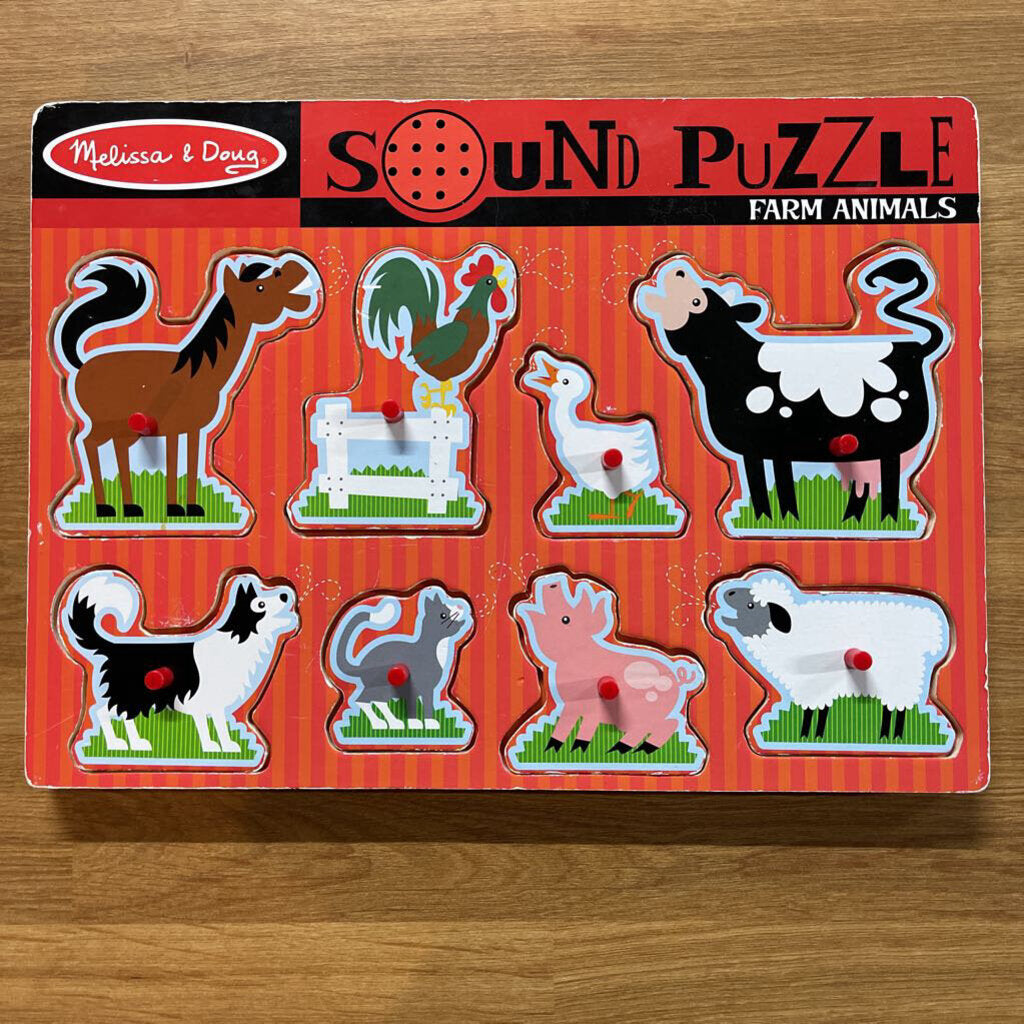 Melissa & Doug Farm Animals Sound Puzzle