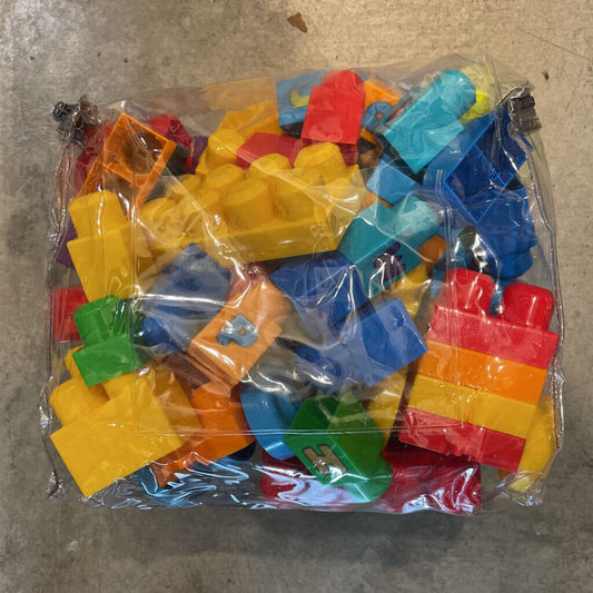 Bag of Mega Blocks & Train Set