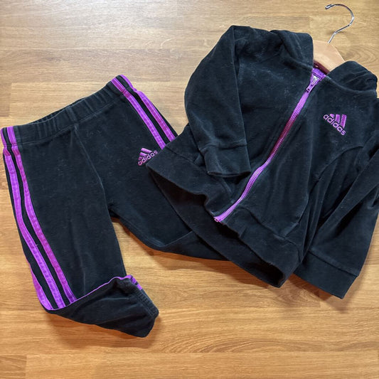 Adidas Velour Tracksuit - 3T